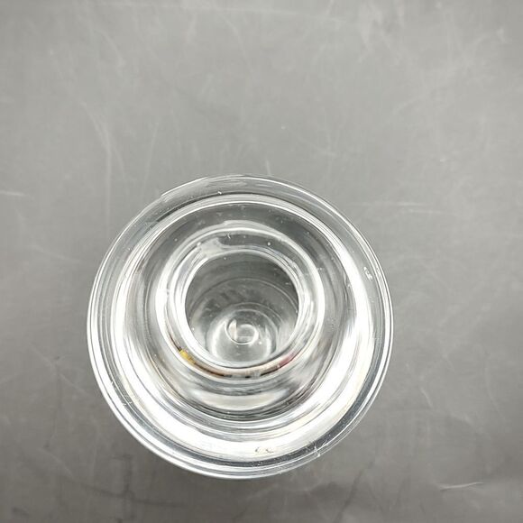 Vintage Maleras for M Swedish Glass Etched Girl in Flower Garden Bud Vase Signed - Picture 6 of 7